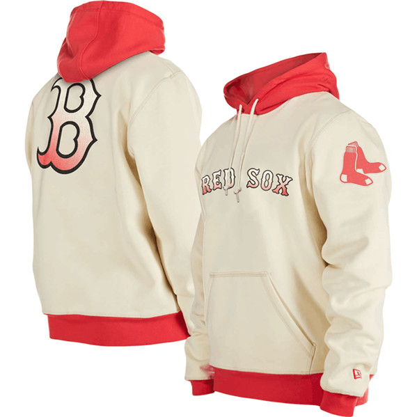 Men's Boston Red Sox White Color Pack Team Front & Back Pullover Hoodie